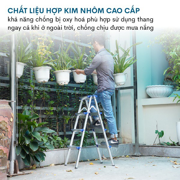 Thang nhôm gấp chữ A ADVINDEQ ADL805