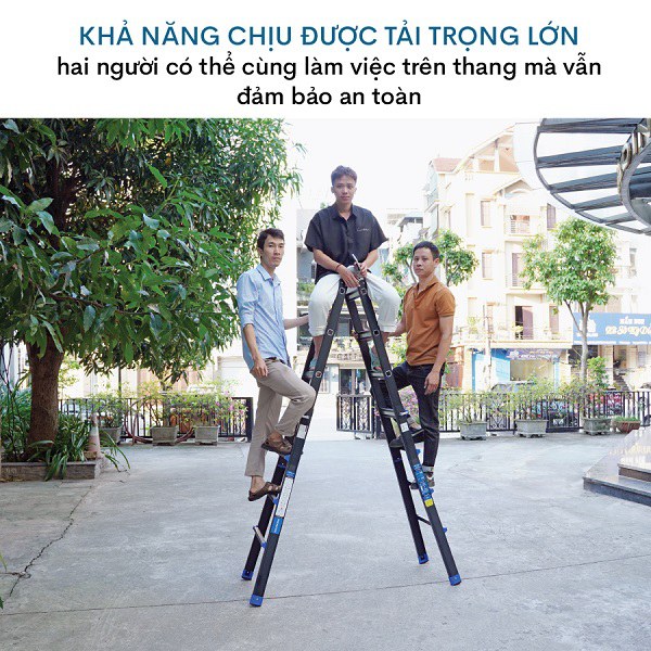 Thang nhôm gấp và rút đa năng 4 đoạn ADVINDEQ AML44B