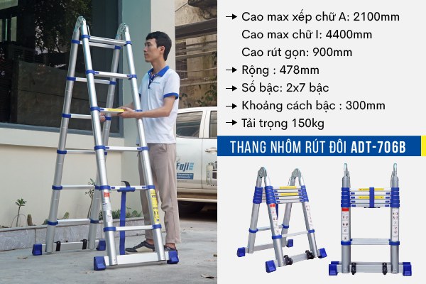 Thang rút gọn Advindeq ADT706B