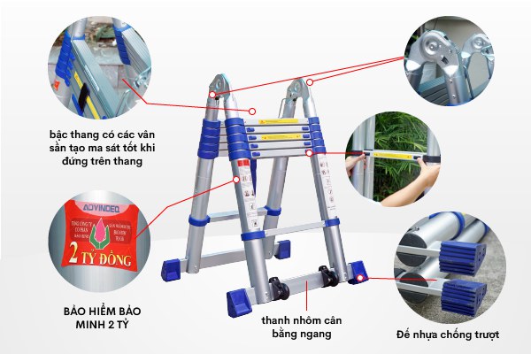 Thang rút gọn Advindeq ADT706B