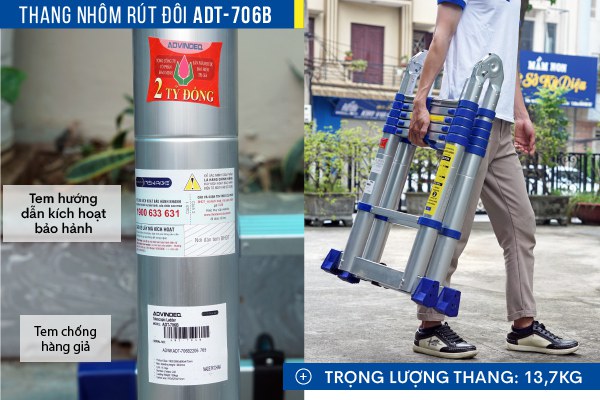 Thang rút gọn Advindeq ADT706B