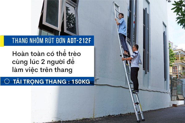 thang nhôm rút gọn Advindeq ADT212F